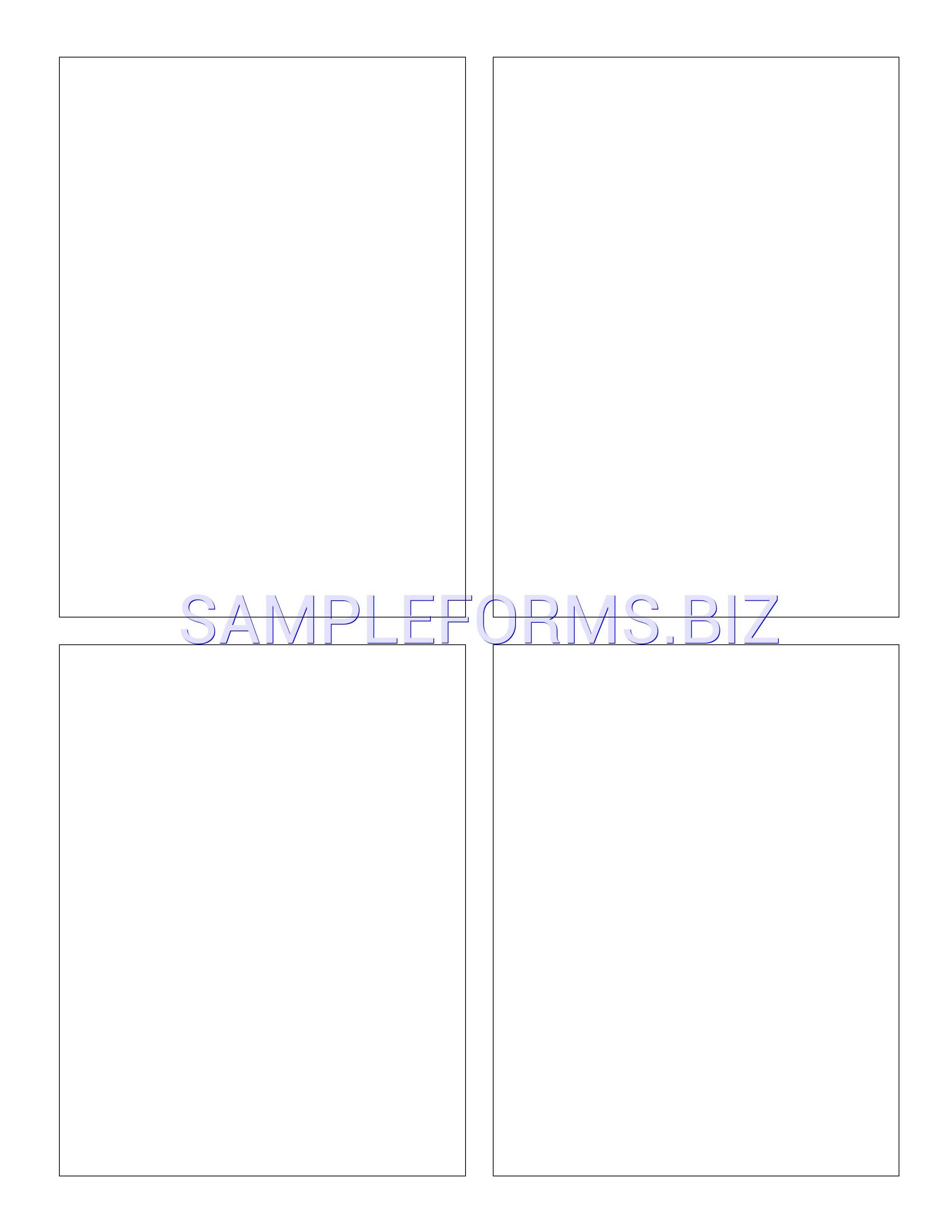 Preview free downloadable Classic - Comic Strip Templates-Blank Comic - 4 Panels in PDF (page 1)